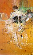  Henri  Toulouse-Lautrec Woman in a Corset (Study for Elles) oil painting picture wholesale